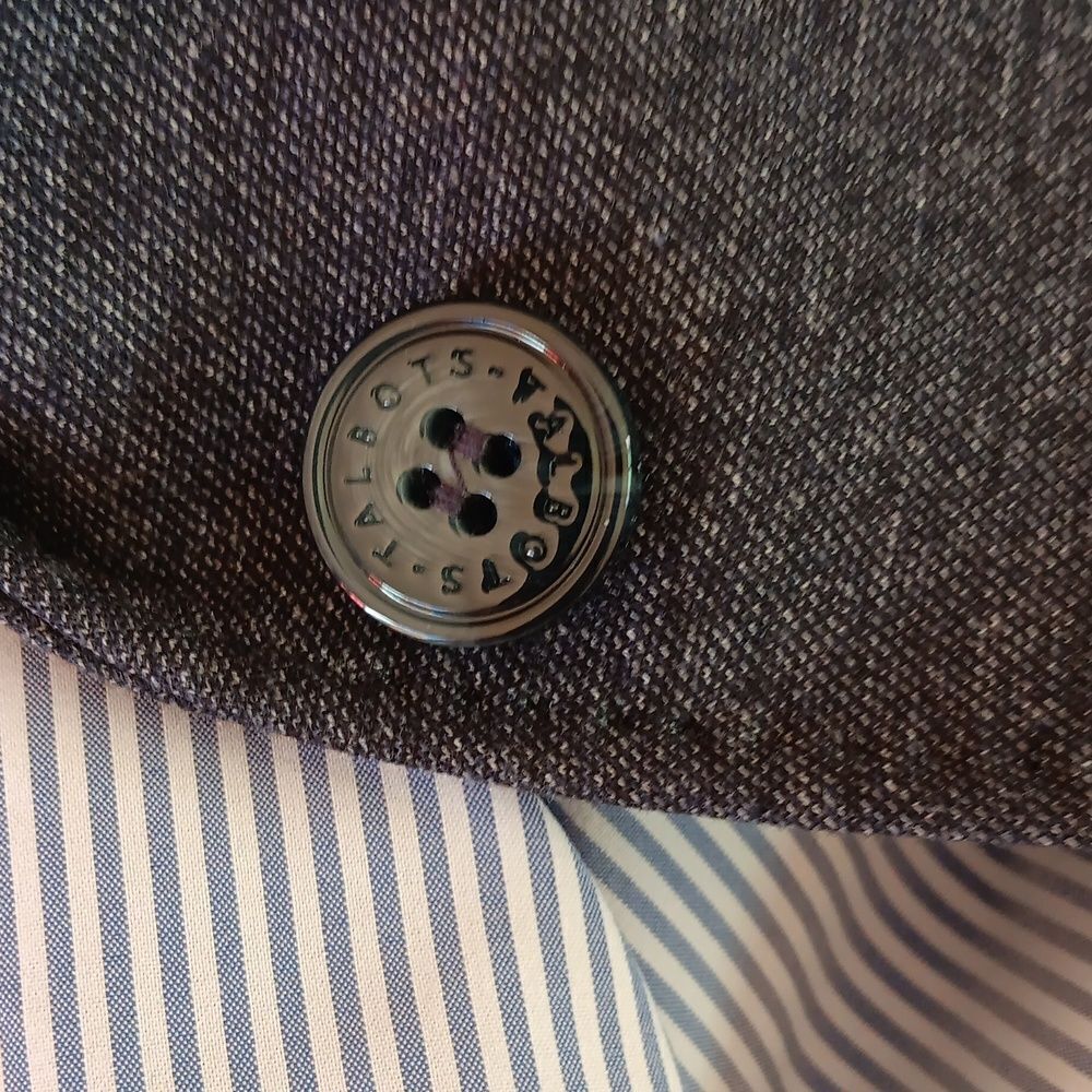 Talbots Dark Gray Aberdeen Blazer. Classic. Professional. Career. - Picture 12 of 14
